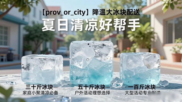 连云港降温大冰块配送_海鲜排档降温解决方案_高温天气大冰块配送