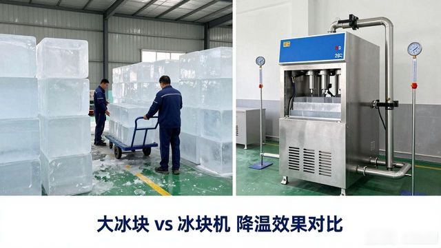 大冰块和冰块机哪个更划算_连云港车间防暑降温大冰块_车间大冰块降温效果怎么样